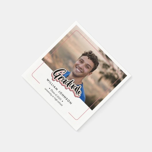 Aankondiging afstuderen van 2023 servet (Hoek)