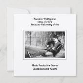 Aankondiging Afstuderen van Black n White Son's (Voorkant)