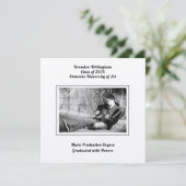 Aankondiging Afstuderen van Black n White Son's (Staand voorkant)