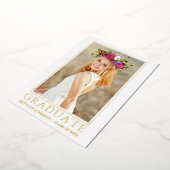 Aankondiging Afstuderen van de Moderne Gold Foil F (Gedraaid)