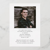 Aankondiging Afstuderen van Modern Boy Foto Gold F (Achterkant)