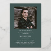 Aankondiging Afstuderen van Modern Boy Foto Gold F (Achterkant)