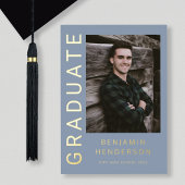 Aankondiging Afstuderen van Modern Boy Foto Gold F