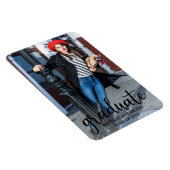 Aankondiging Afstuderen van modern script Foto Magneet (Rechterzijde)