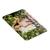 Aankondiging Afstuderen van modern script Foto Magneet (Rechterzijde)