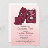 Aankondiging Afstuderen van Scrub Nursing School (Voorkant / Achterkant)