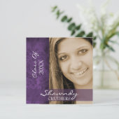 Aankondiging Afstuderen verouderd en uitgenodigd (Staand voorkant)