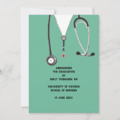 Aankondiging Afstuderen verpleegschool (Voorkant)