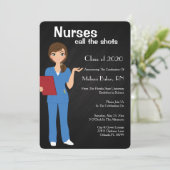 Aankondiging Afstuderen verpleegschool (Staand voorkant)