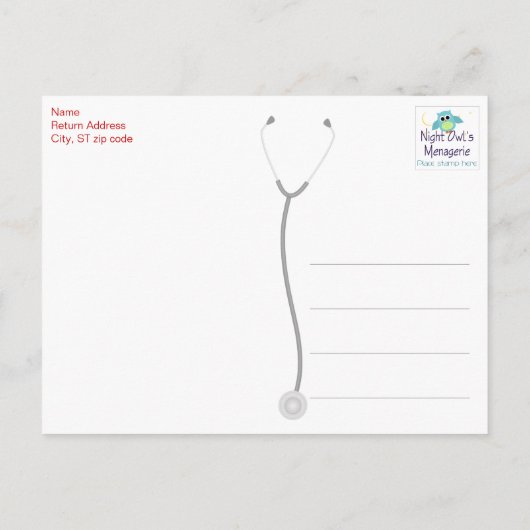 Aankondiging Afstuderen verpleegschool (Achterkant)