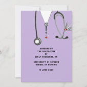 Aankondiging Afstuderen verpleegschool (Voorkant)