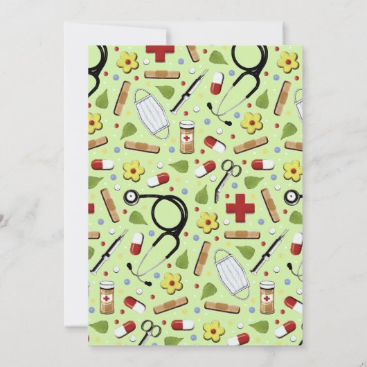 Aankondiging Afstuderen verpleegschool (Achterkant)