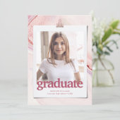 Aankondiging Afstuderen voor moderne typografie (Staand voorkant)