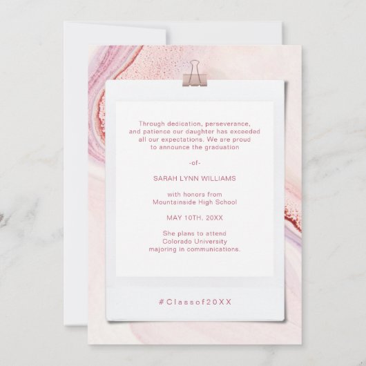 Aankondiging Afstuderen voor moderne typografie (Achterkant)