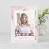 Aankondiging Afstuderen voor moderne typografie (Staand voorkant)