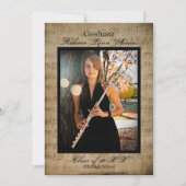 Aankondiging Afstuderen voor vel muziek met foto's (Voorkant)