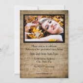 Aankondiging Afstuderen voor vel muziek met foto's (Achterkant)