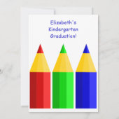 Aankondiging Afstuderen voorschool of Kindergarten (Achterkant)