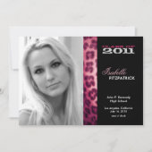 Aankondiging Afstuderen Wild Animal Print Leopard (Voorkant)