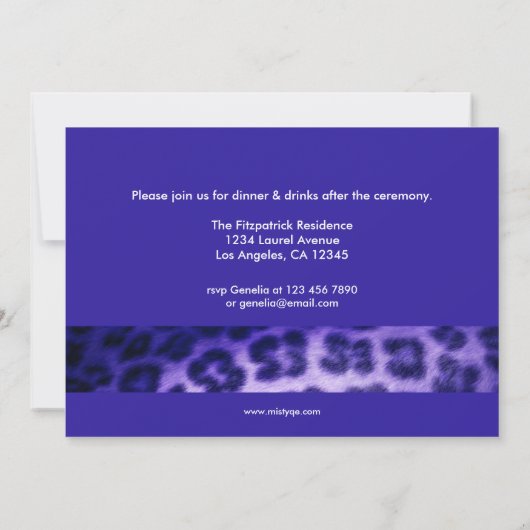 Aankondiging Afstuderen Wild Animal Print Leopard (Achterkant)