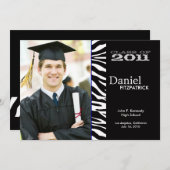 Aankondiging Afstuderen Wild Animal Print Zebra (Voorkant / Achterkant)