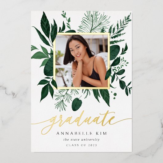 Aankondiging Afstuderen Wild Forest Folie (Voorkant)