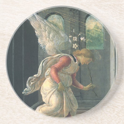 Aankondiging (algemene details) door Sandro Bottic Zandsteen Onderzetter (Voorkant)