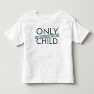 Aankondiging "Alleen kind" Aangepaste nieuwe baby Kinder Shirts