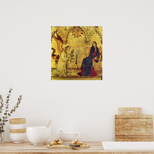 Aankondiging Angel en Madonna Poster (Keuken)