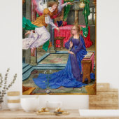 Aankondiging Angel en Mary middeleeuwse religieuze Poster (Keuken)