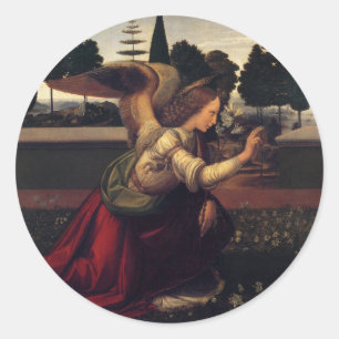 Aankondiging - Angel Ronde Sticker