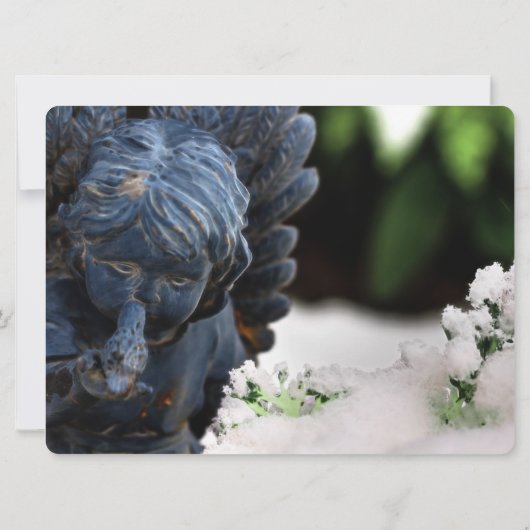 Aankondiging Angel Statue Memorial Service (Achterkant)