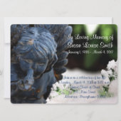 Aankondiging Angel Statue Memorial Service (Voorkant)