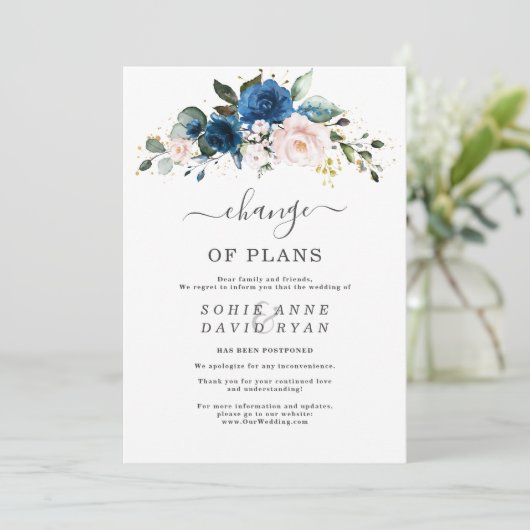 Aankondiging annulering huwelijk Wijziging van pla (Staand voorkant)