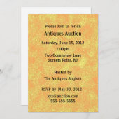 Aankondiging antieke veiling (Voorkant / Achterkant)