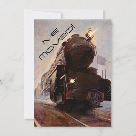 Aankondiging avondtrein Nieuw Adres Verhuisd (Voorkant)