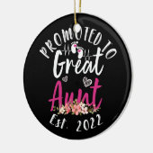 Aankondiging Baby 2022 voor grote omzet Keramisch Ornament (Links)