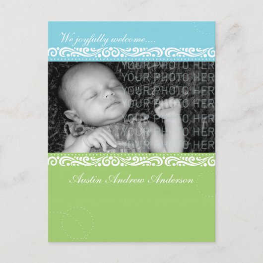Aankondiging baby Afbeelding Lijst (Voorkant)