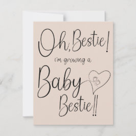 Aankondiging Baby Beste Vriendin