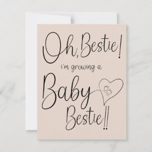Aankondiging Baby Beste Vriendin