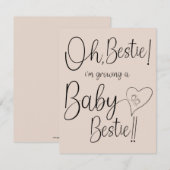 Aankondiging Baby Beste Vriendin (Voorkant / Achterkant)