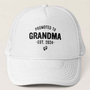 Aankondiging Baby, Bevorderd tot Oma est. 2024 Trucker Pet