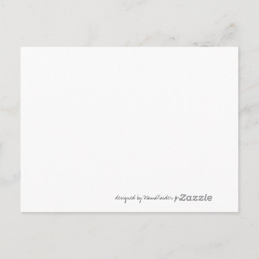 Aankondiging baby: Blauw (Achterkant)