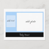 Aankondiging baby: Blauw (Voorkant)