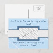 Aankondiging Baby Boy (Voorkant / Achterkant)