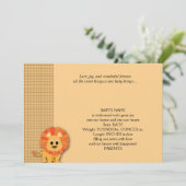 Aankondiging Baby Butterscotch Lion (Staand voorkant)