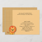 Aankondiging Baby Butterscotch Lion (Voorkant / Achterkant)