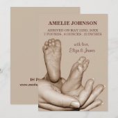 Aankondiging baby geboorte (Voorkant / Achterkant)