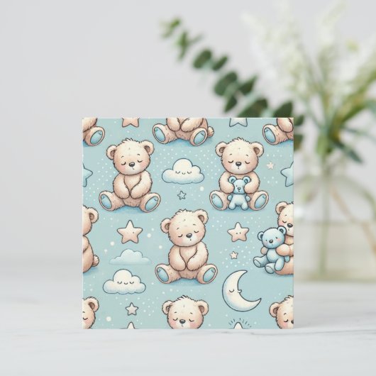 Aankondiging baby jongen (Staand voorkant)