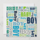 Aankondiging baby jongen (Achterkant)